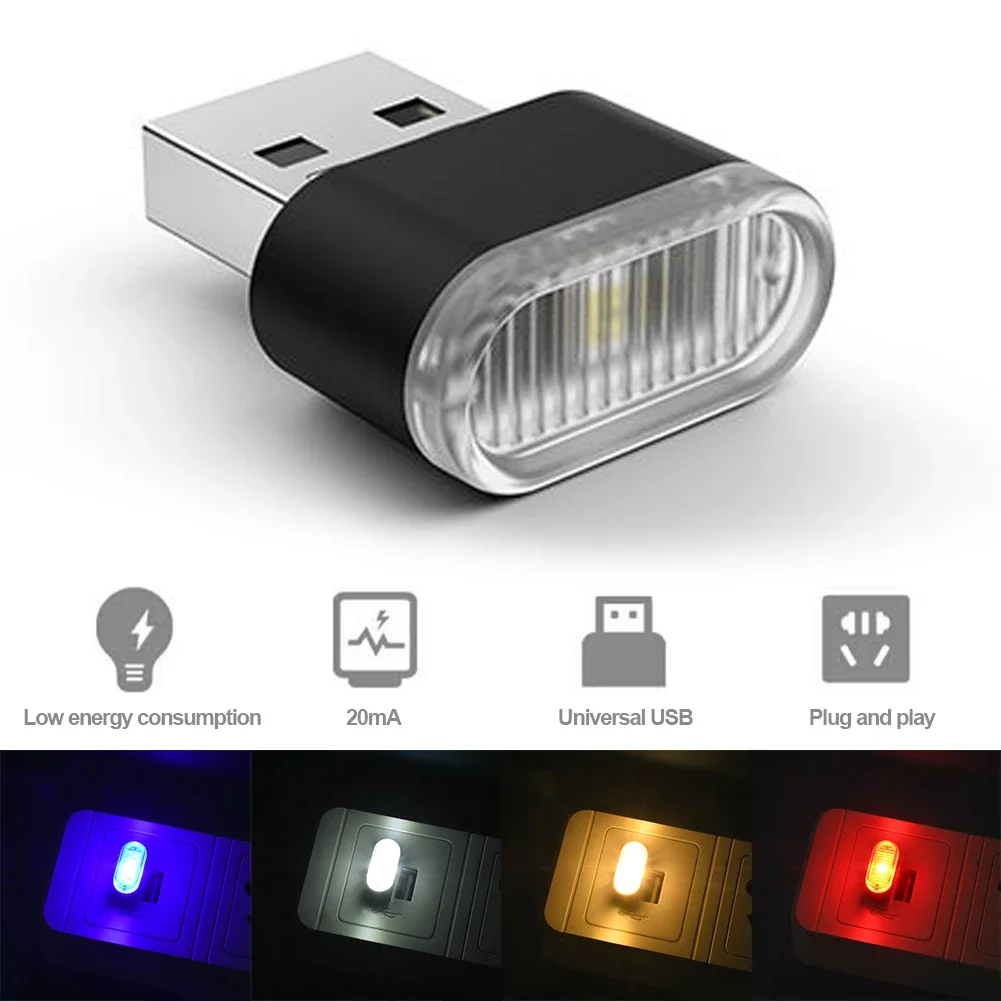 Electronics Gadgets And Accessories - USB Auto Colorful Light Car Accessories