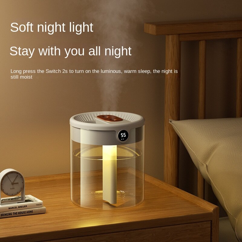 New 2L Double Spray Humidifier - Electronics Gadgets For Home recension och pris