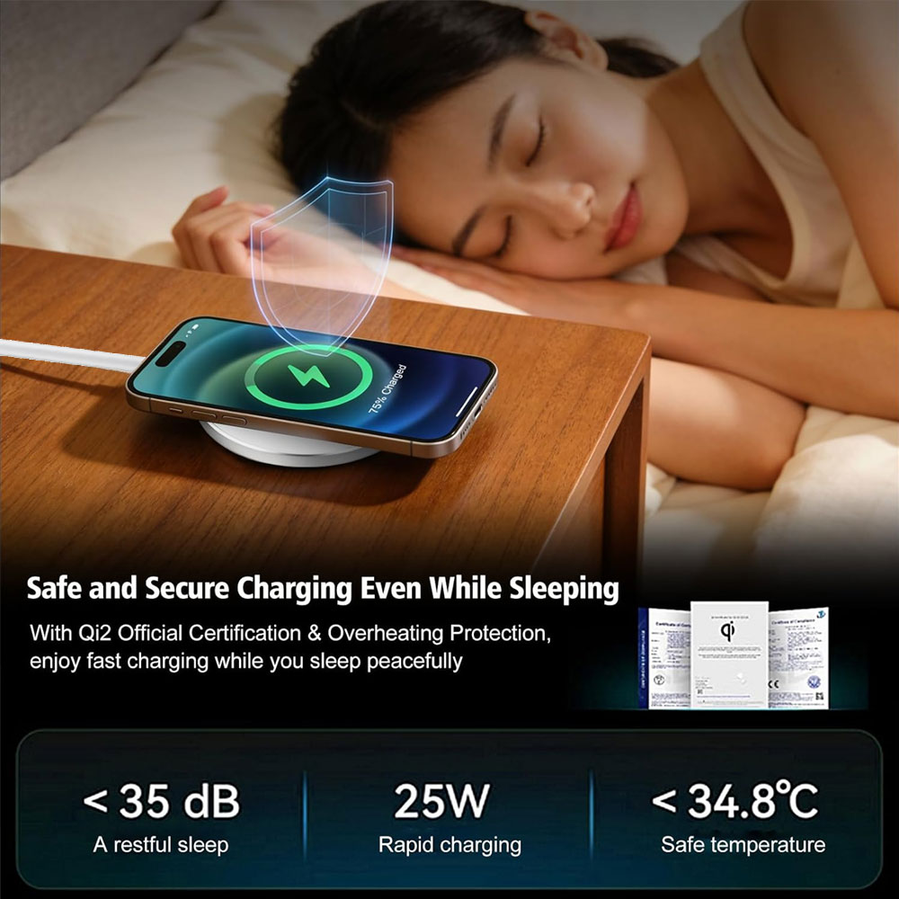 25W Qi2 Magnetic Wireless Char - Portable Wifi Hotspot recension och pris